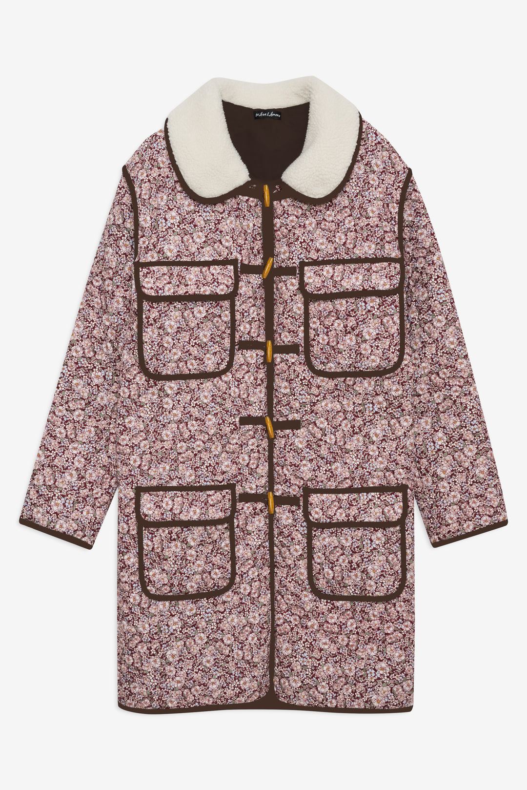 Marlene Floral Chore Coat Purple