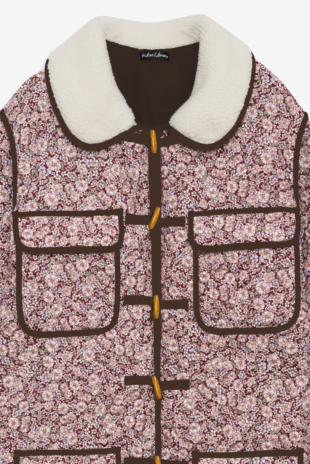 Marlene Floral Chore Coat Purple