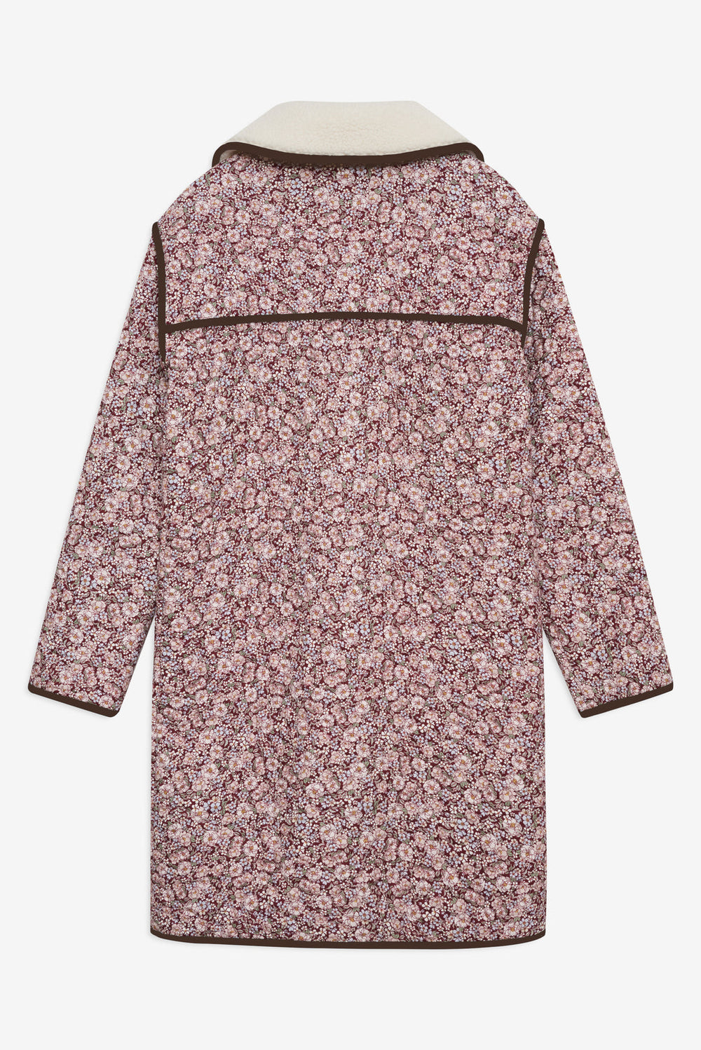 Marlene Floral Chore Coat Purple
