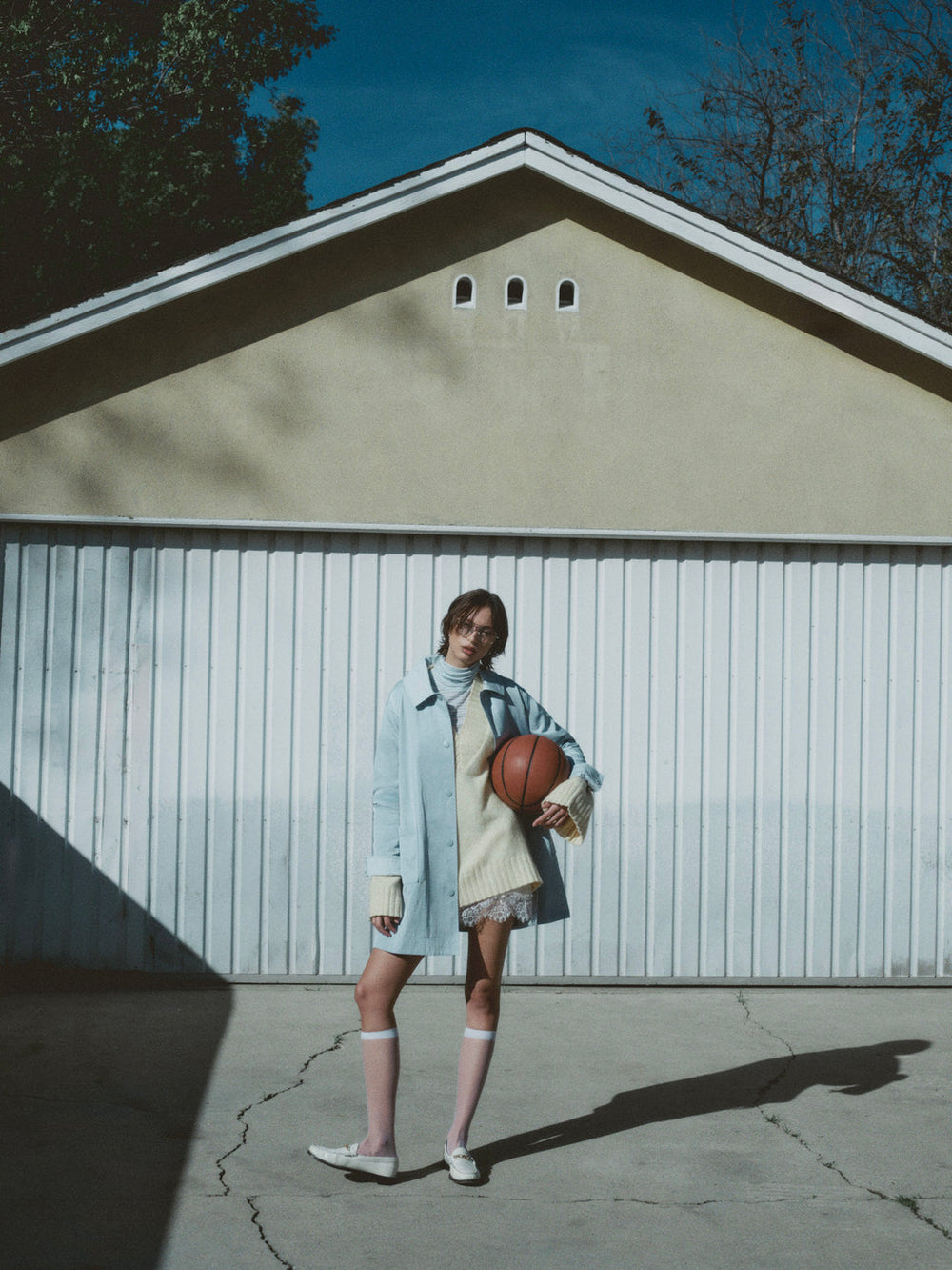 Leslie Button-Up Jacket Blue