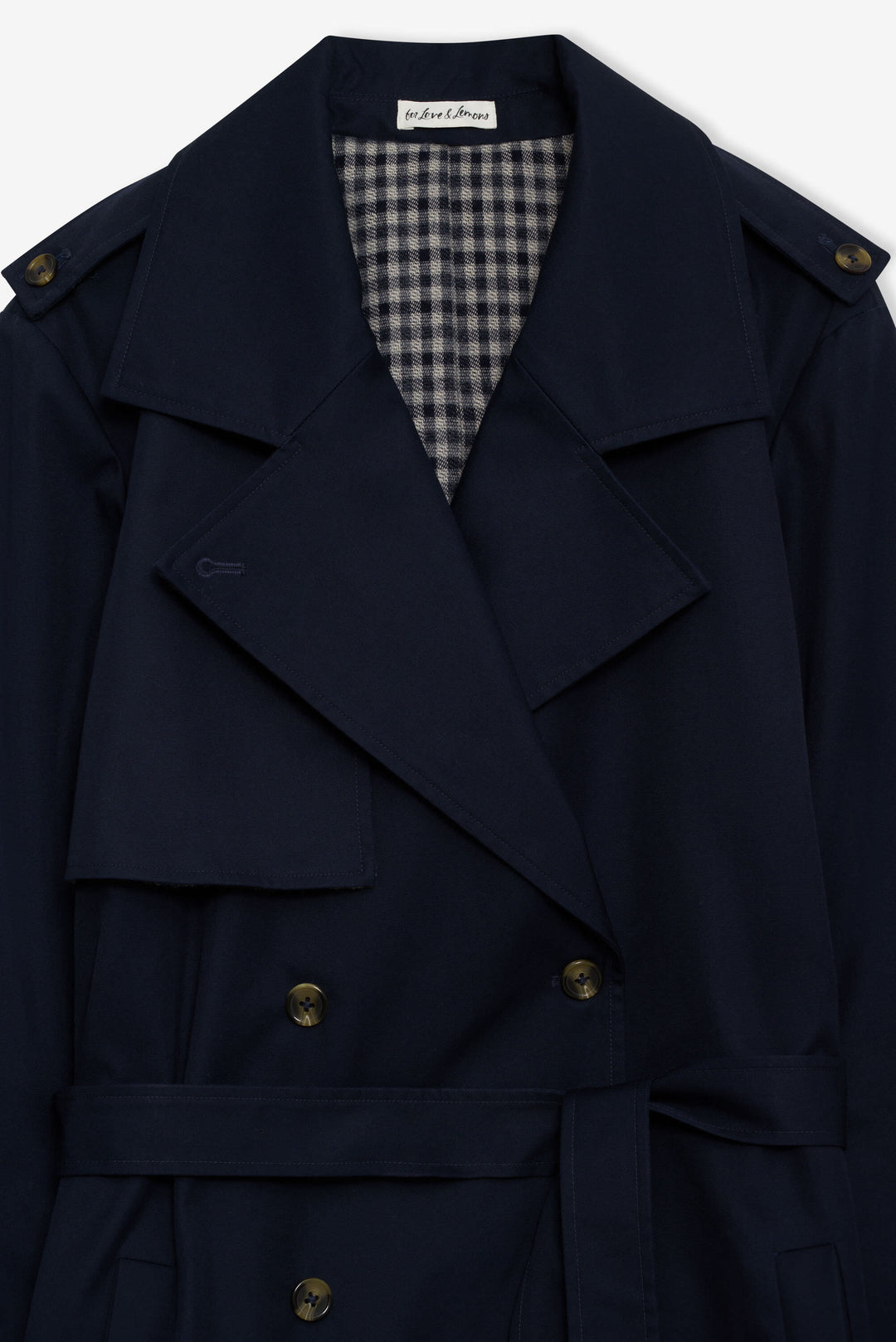 Reese Trench Coat Navy