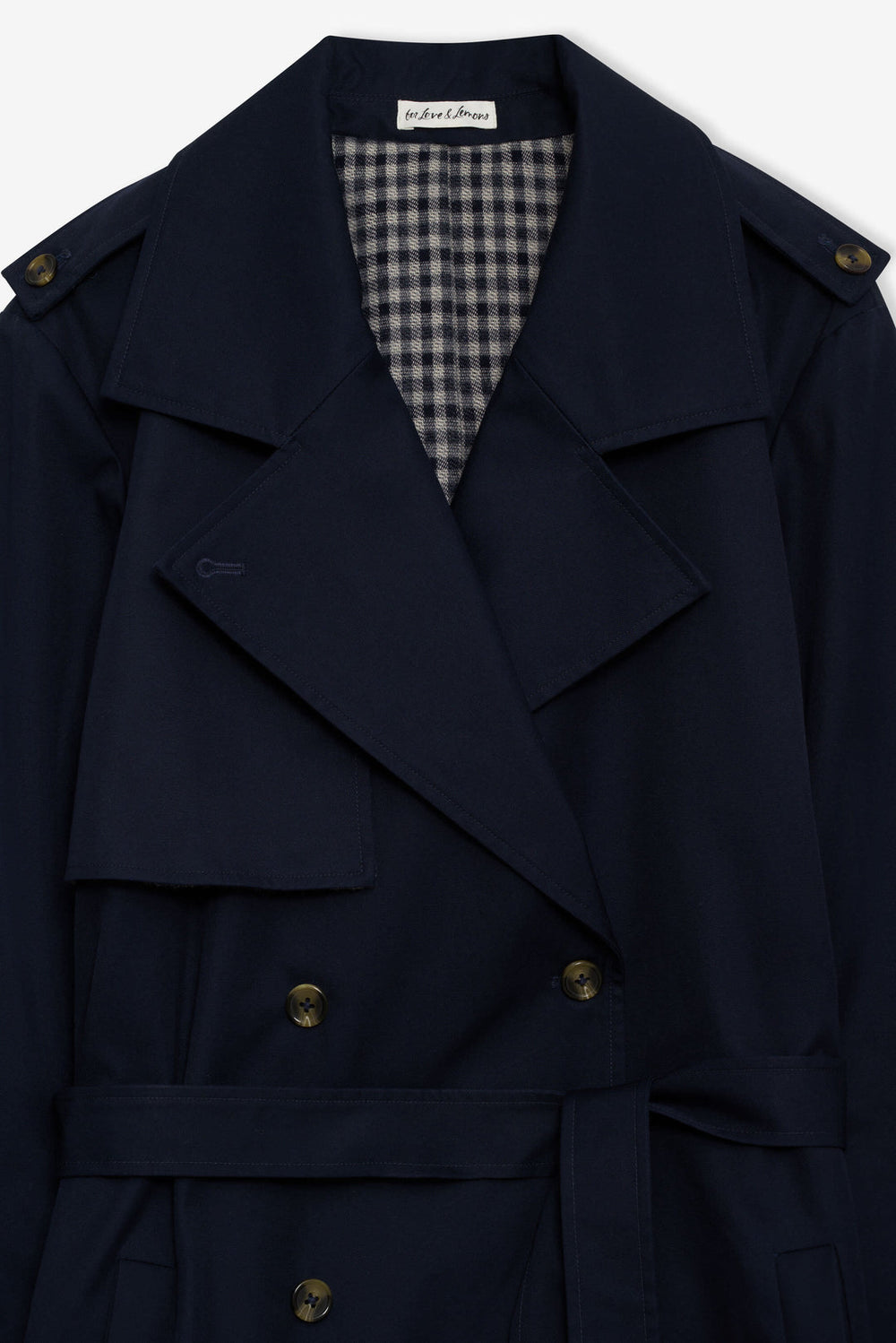 Reese Trench Coat Navy