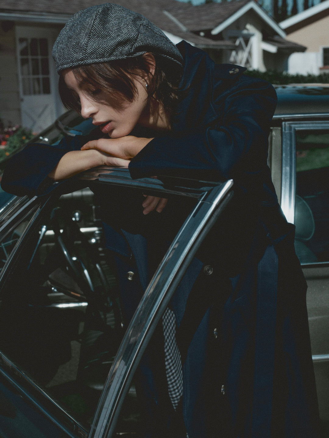 Reese Trench Coat Navy