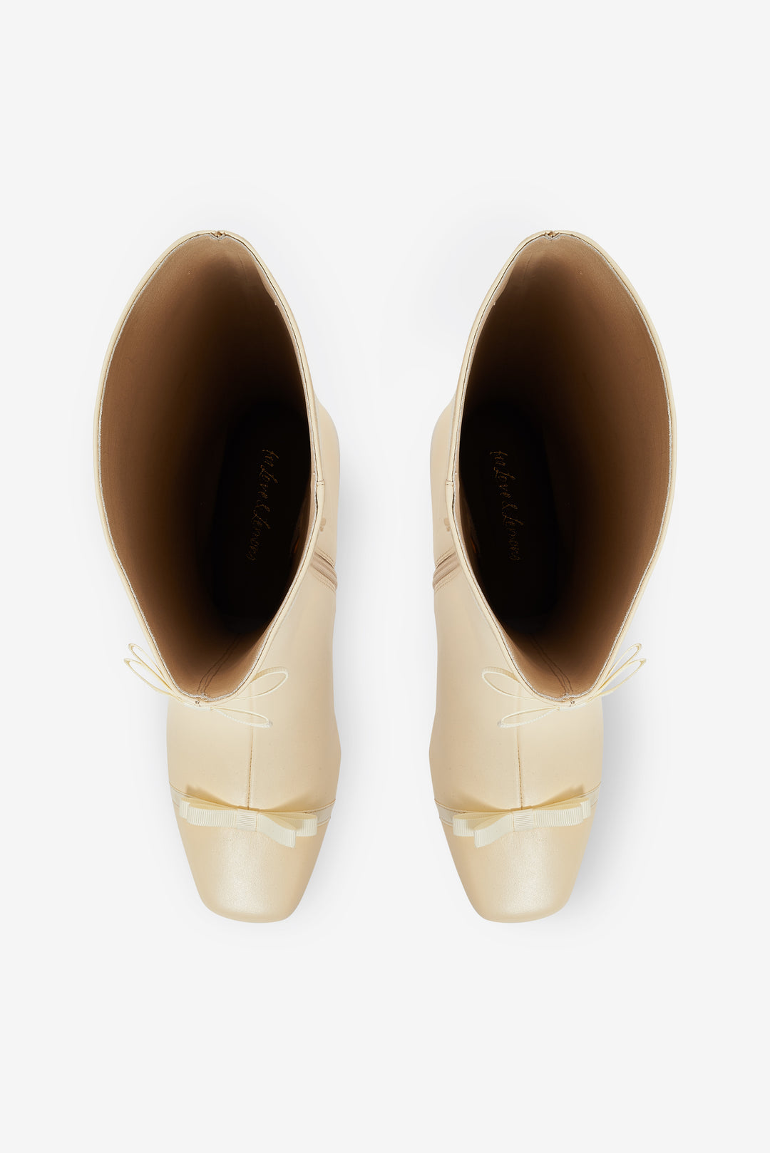 Claudine Cap Toe Boot Cream