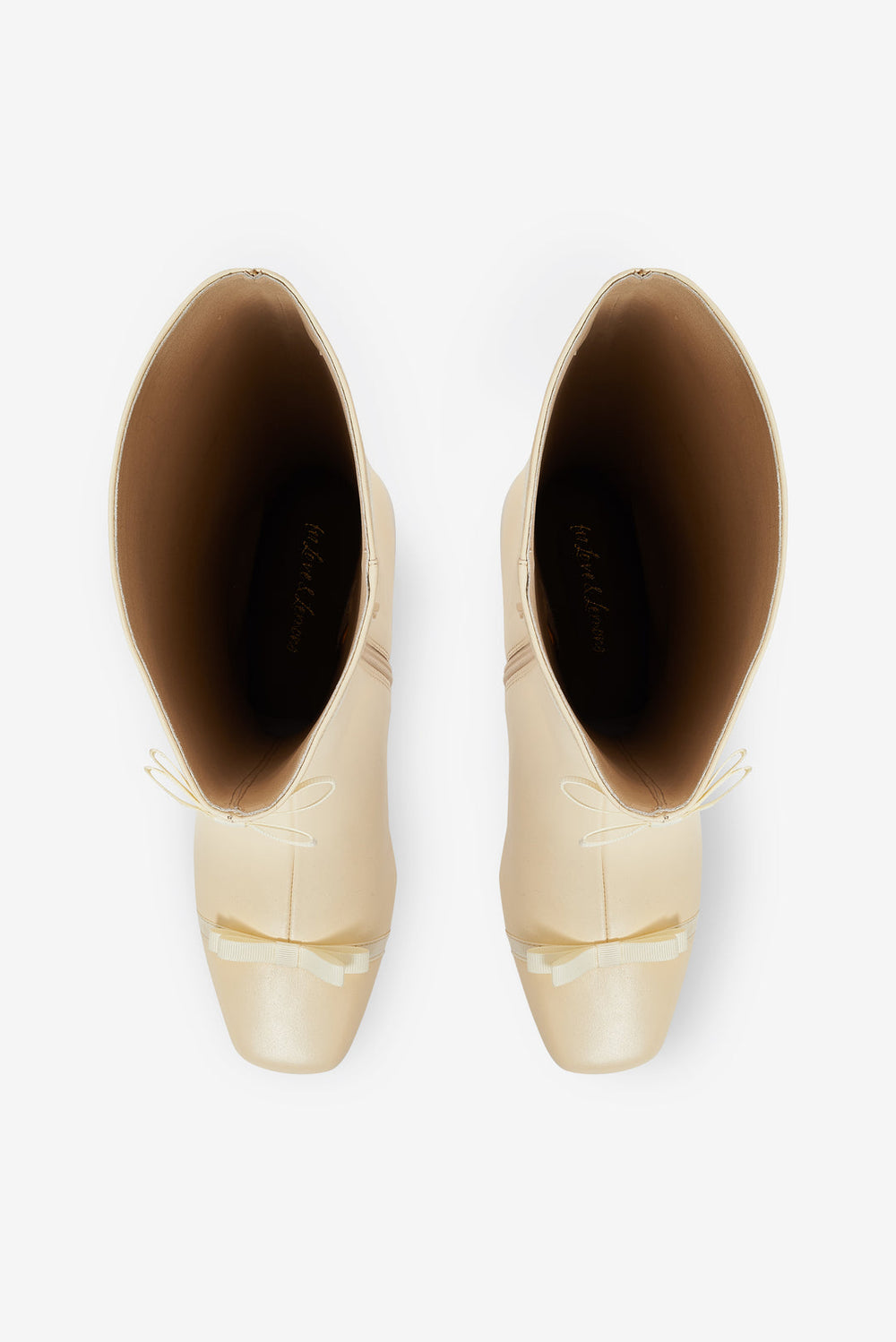 Claudine Cap Toe Boot Cream