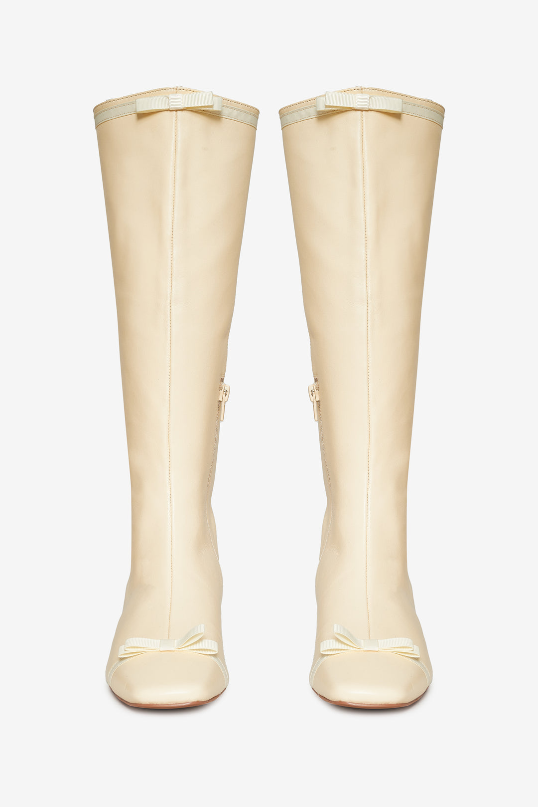 Claudine Cap Toe Boot Cream
