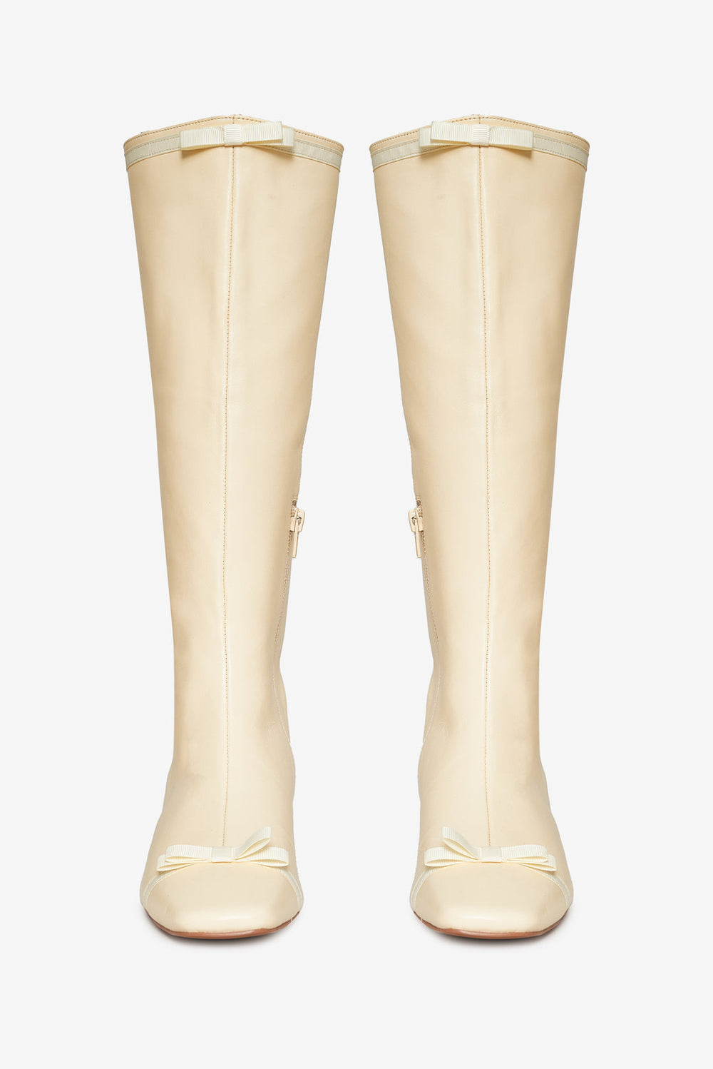 Claudine Cap Toe Boot Cream