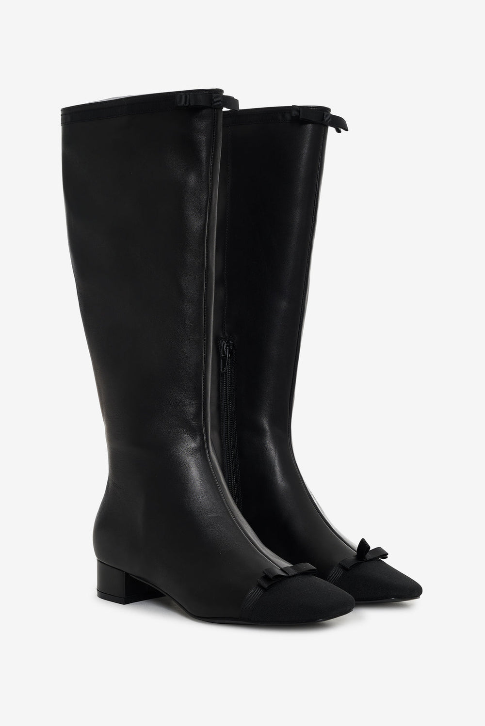 Claudine Cap Toe Boot Black