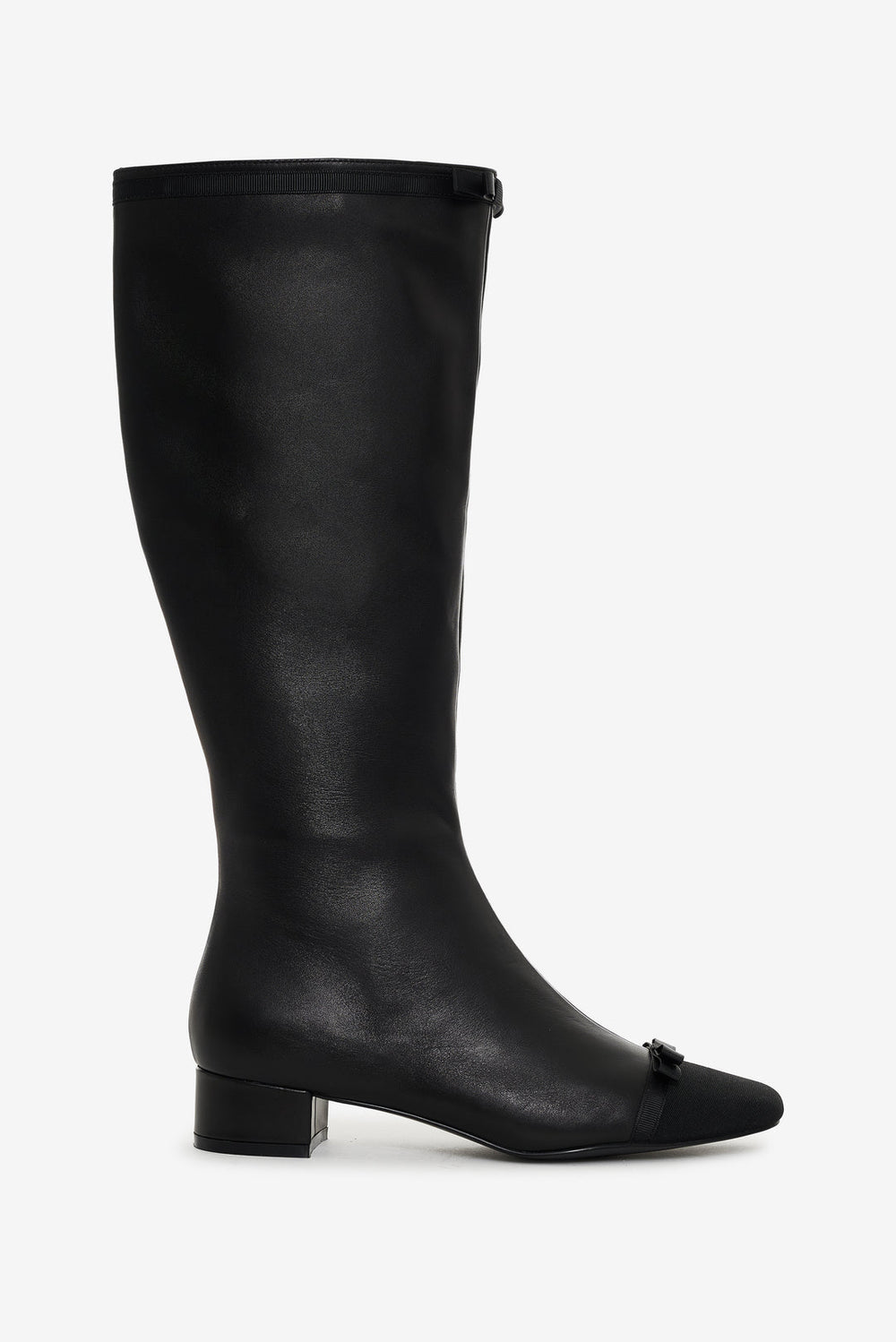 Claudine Cap Toe Boot Black