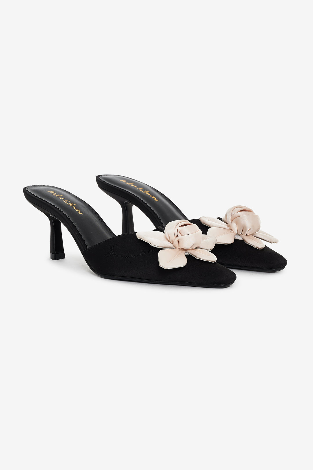 Claudine Mule Heel Black