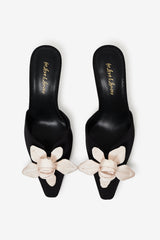 Claudine Mule Heel Black