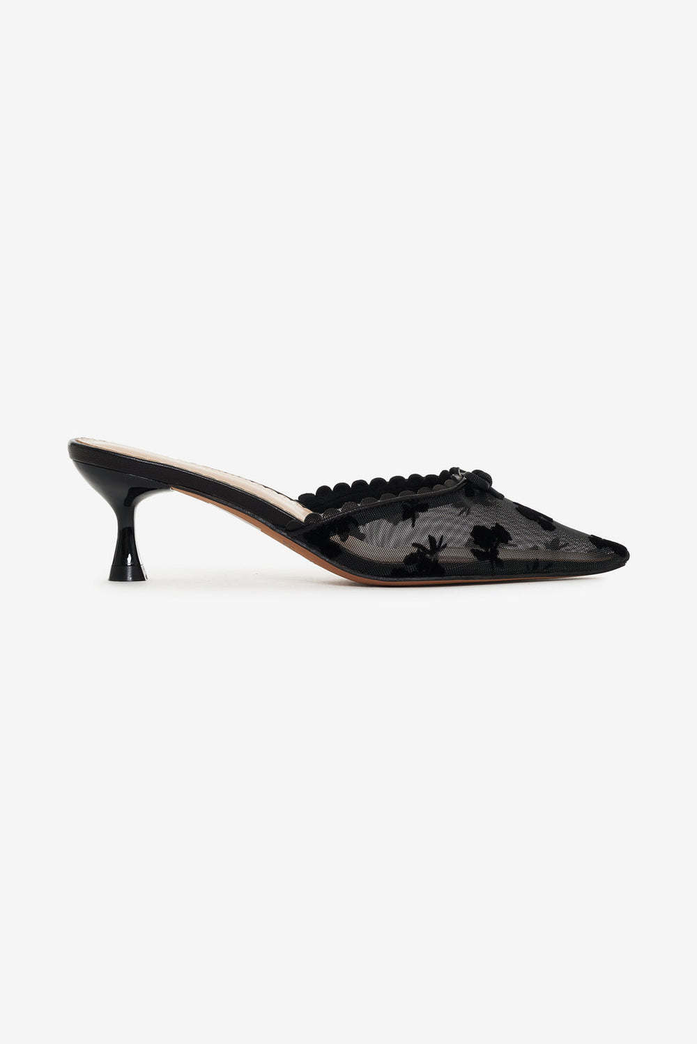 Sylvie Mule Heel Black