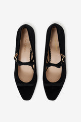 Lucia Velvet Mary Jane Black