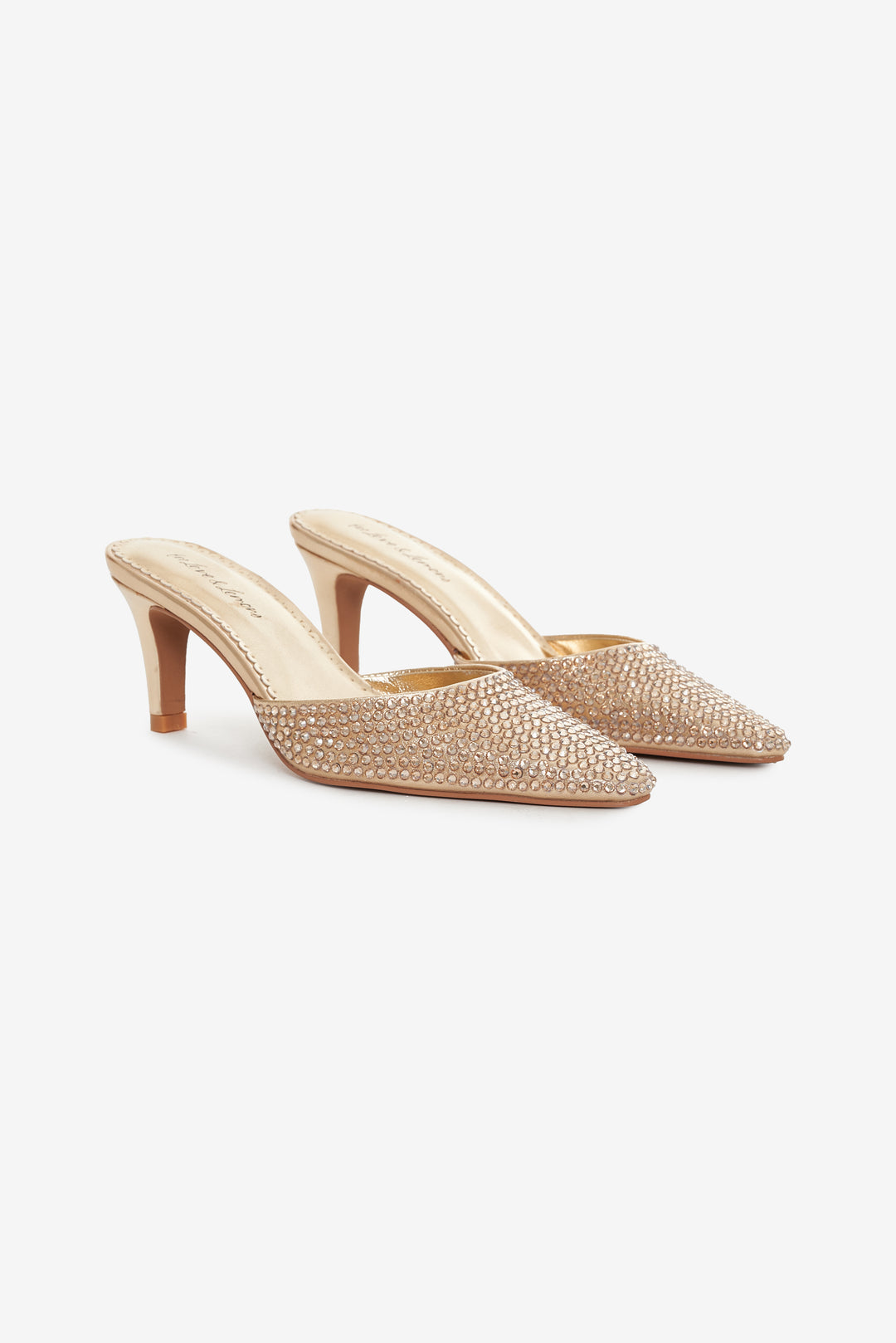 Cleo Mule Heel Gold
