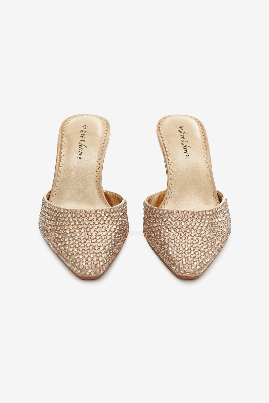 Cleo Mule Heel Gold