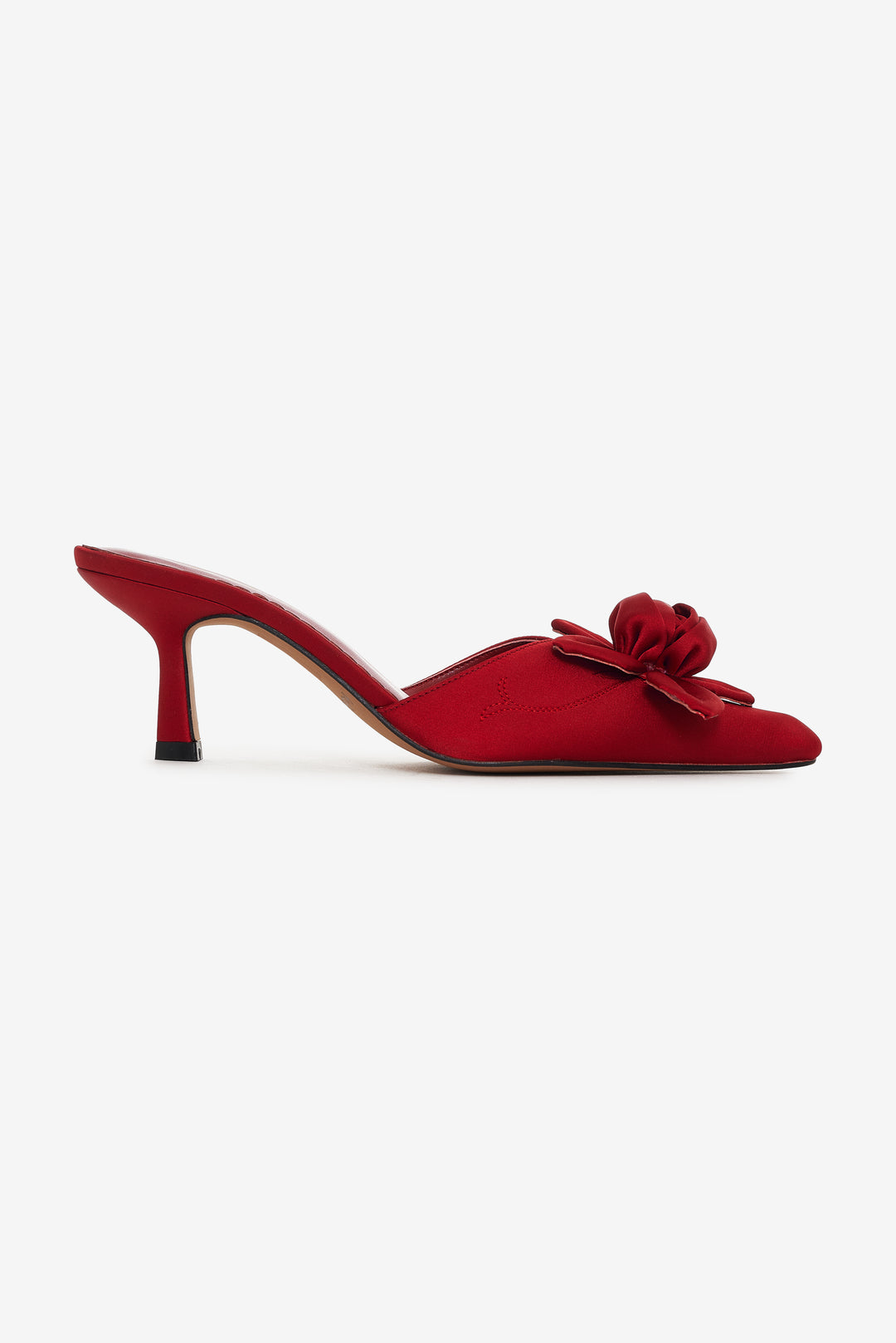 Claudine Mule Heel Red