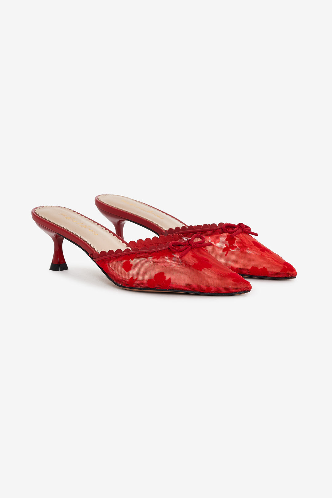 Sylvie Mule Heel Red