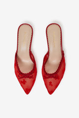 Sylvie Mule Heel Red