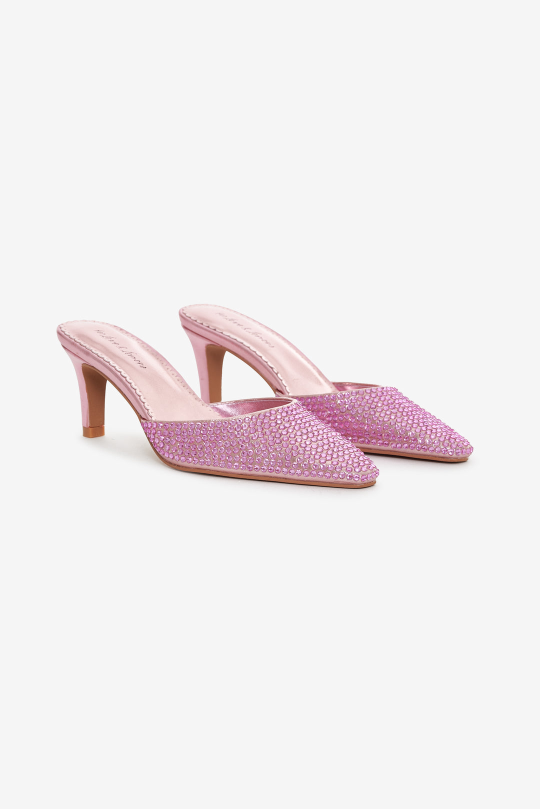 Cleo Mule Heel Baby Pink