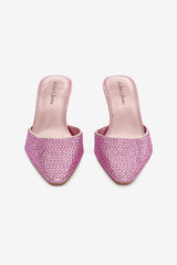 Cleo Mule Heel Baby Pink