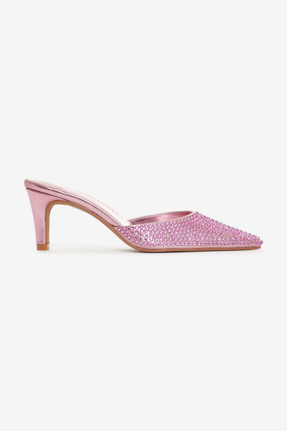 Cleo Mule Heel Baby Pink