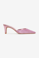 Cleo Mule Heel Baby Pink