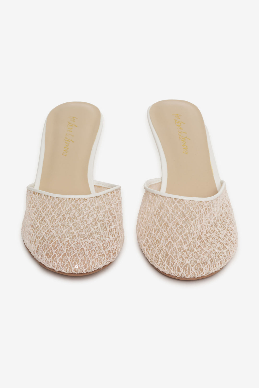 Claudia Lace Heel White