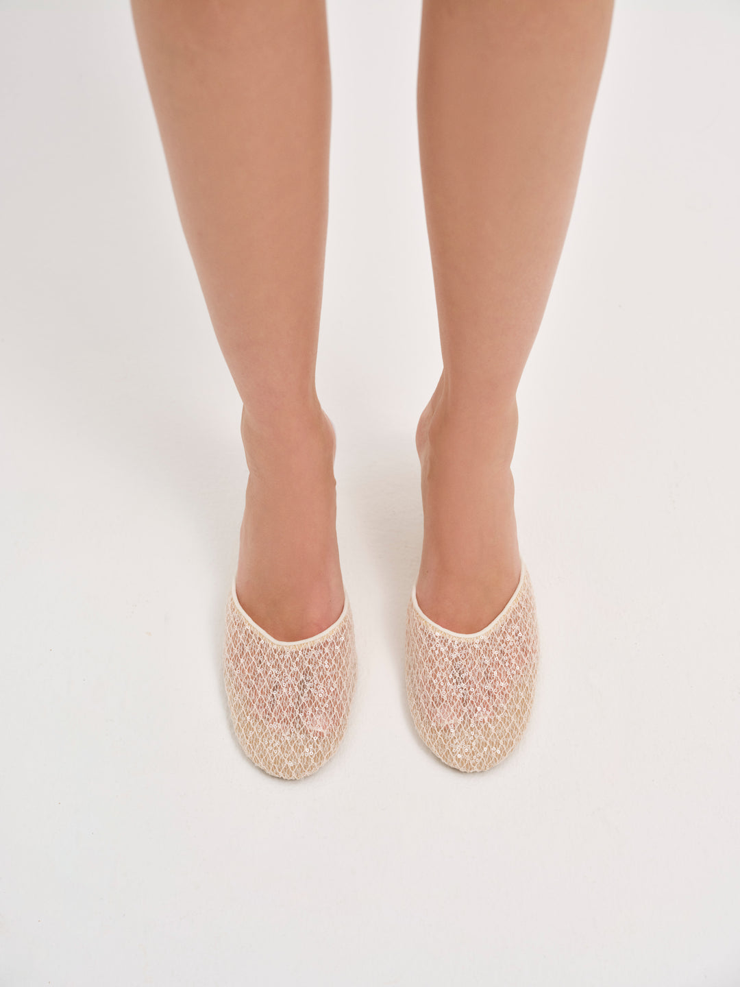 Claudia Lace Heel White