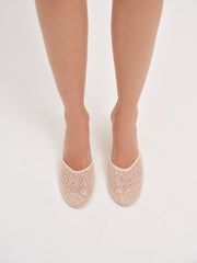 Claudia Lace Heel White