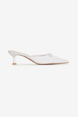 Colette Mule Heel Cream
