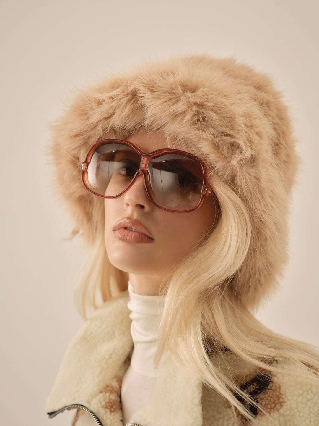 Margeux Fur Hat Tan