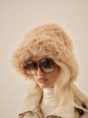 Margeux Fur Hat Tan