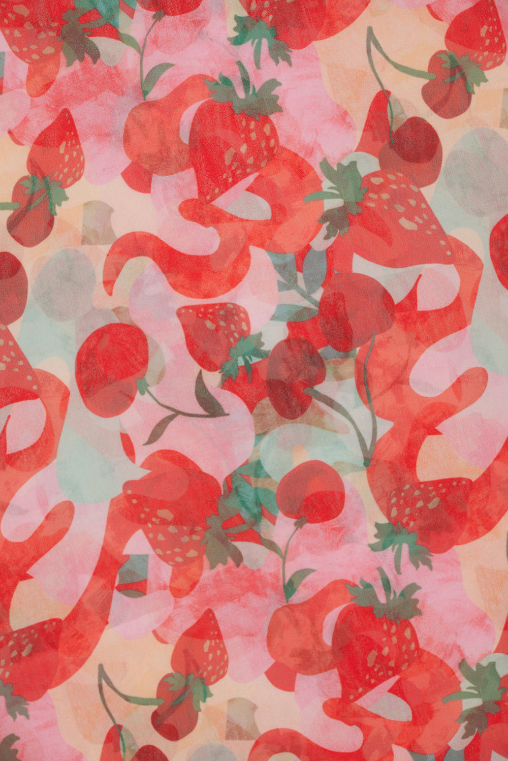 Ambrosia Print Headscarf Red