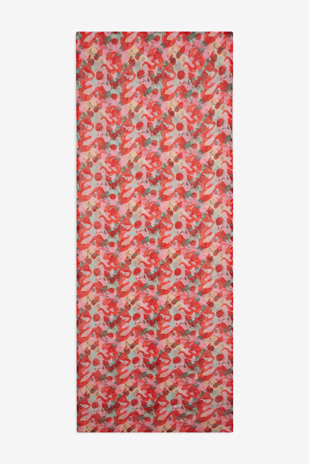 Ambrosia Print Headscarf Red