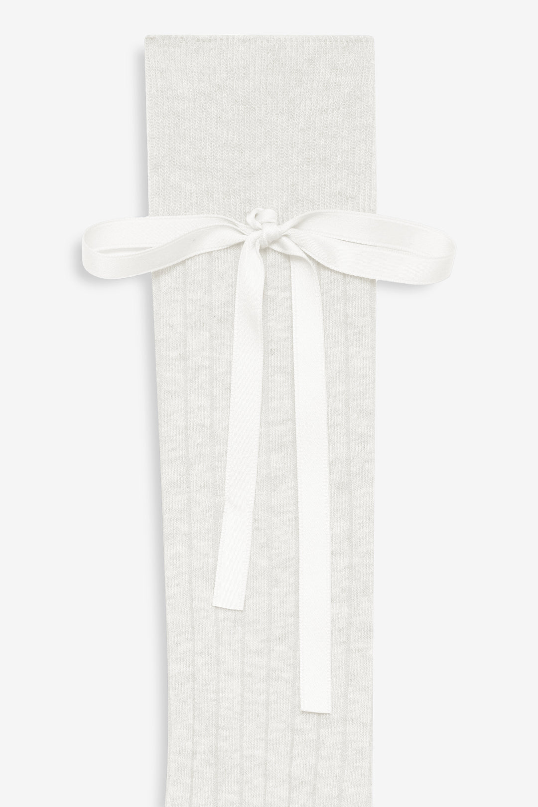 Knee-High Bow Socks Cream