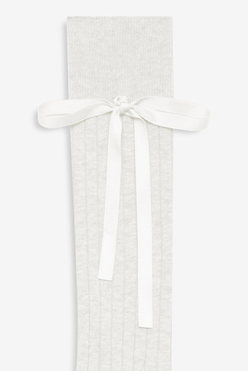 Knee-High Bow Socks Cream