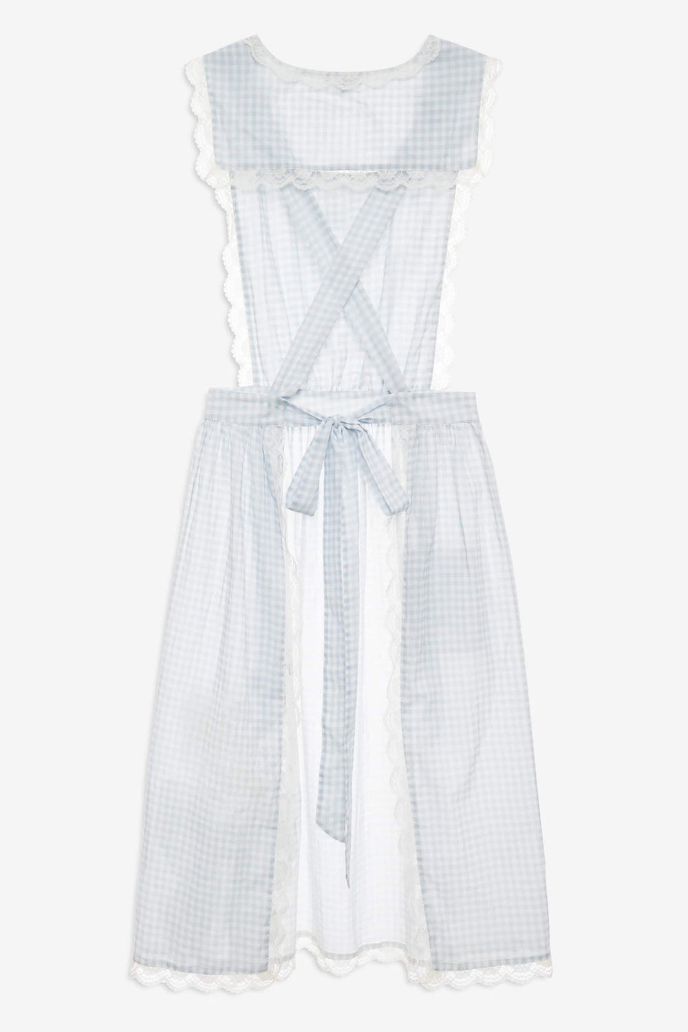 Bluebell Gingham Apron Blue