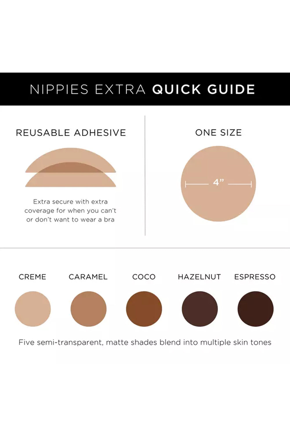 Nippies Skin Adhesive Covers Caramel