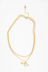 Cupid Heart Necklace White