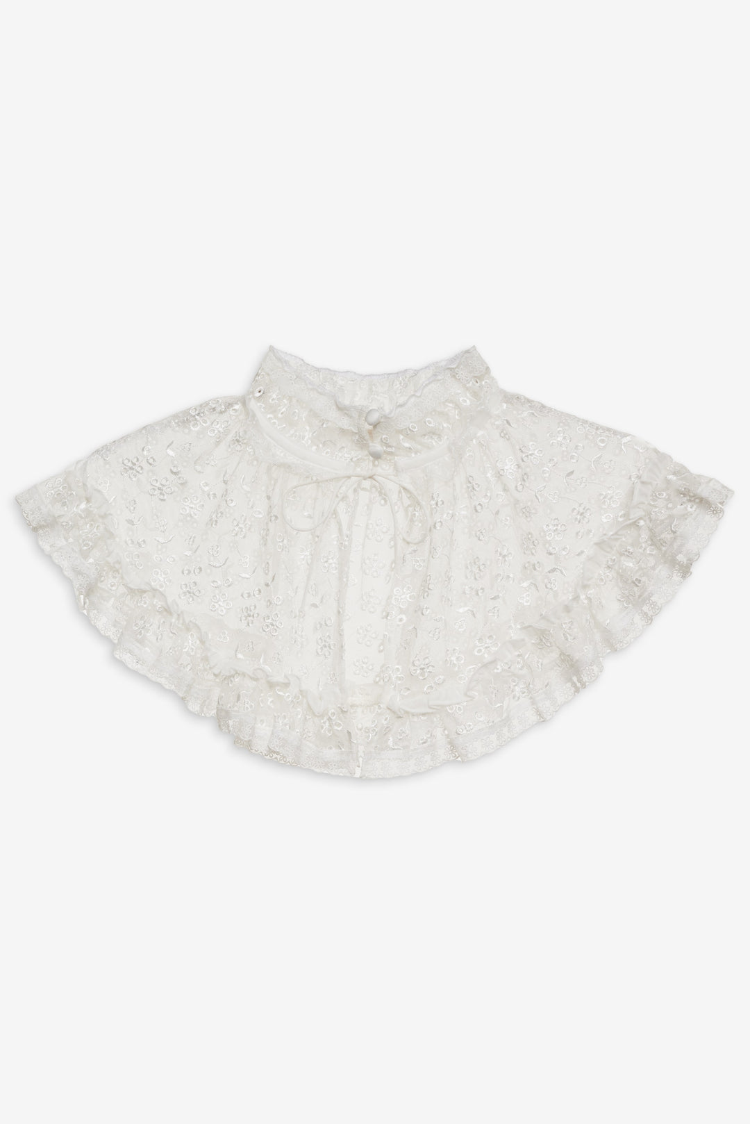 Layer Cake Chiffon Collar White
