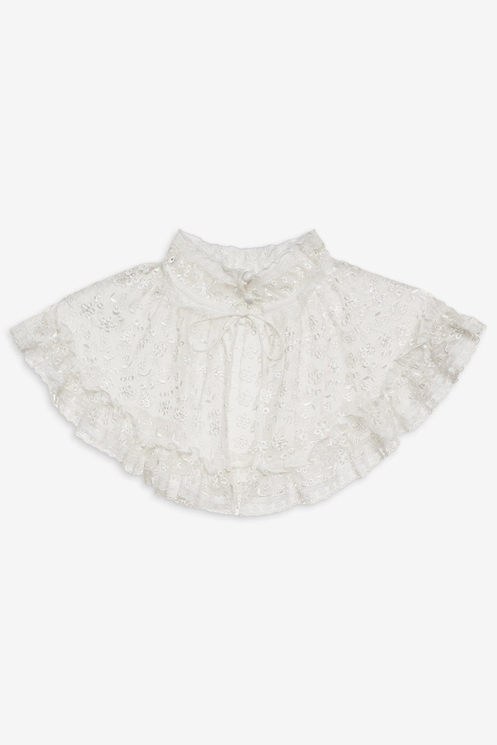 Layer Cake Chiffon Collar White