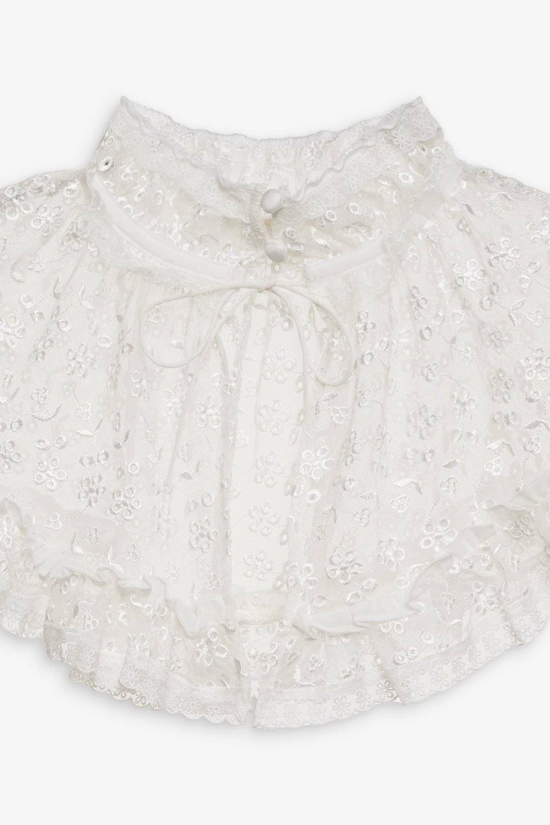 Layer Cake Chiffon Collar White