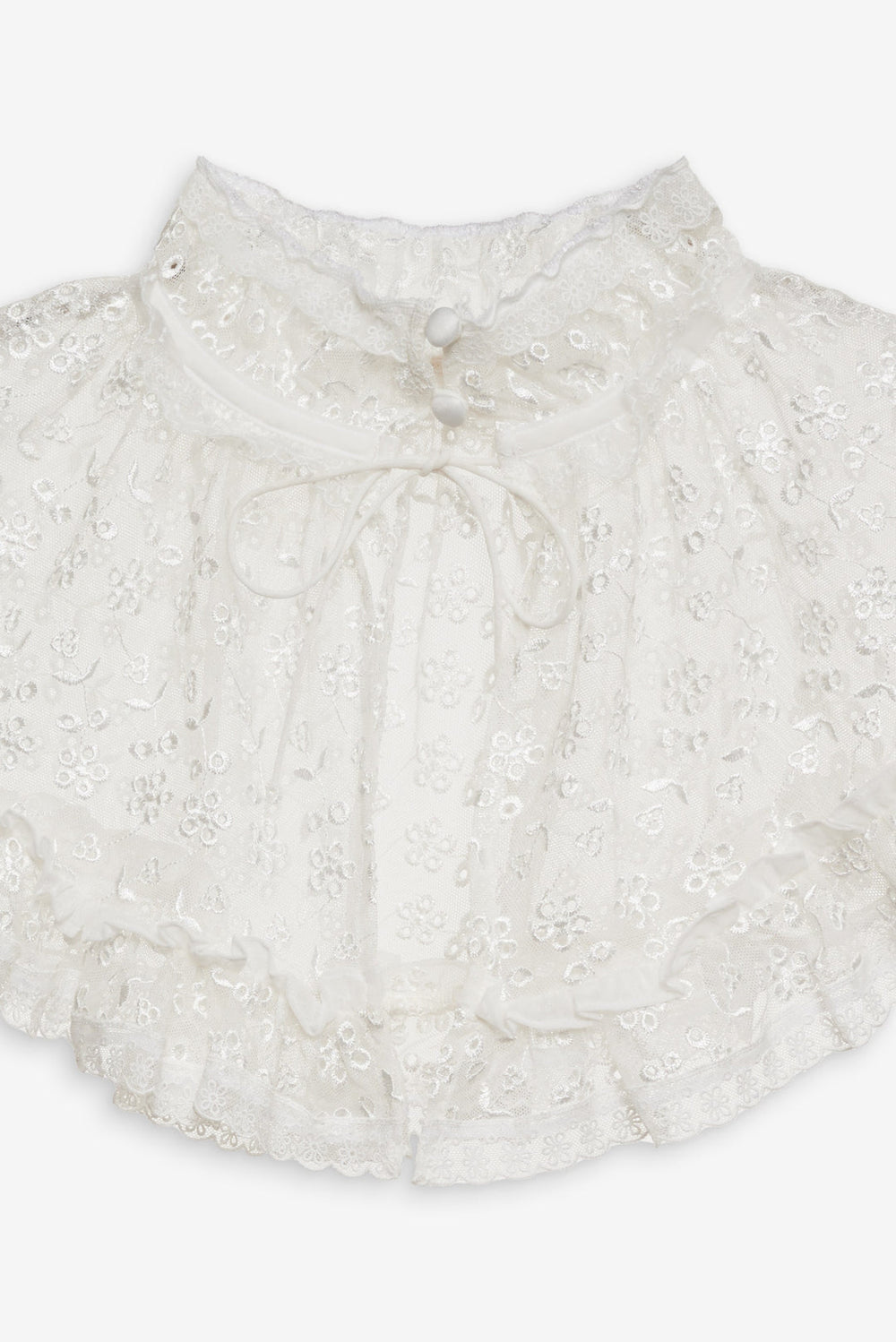 Layer Cake Chiffon Collar White
