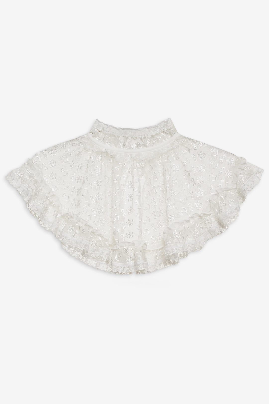 Layer Cake Chiffon Collar White