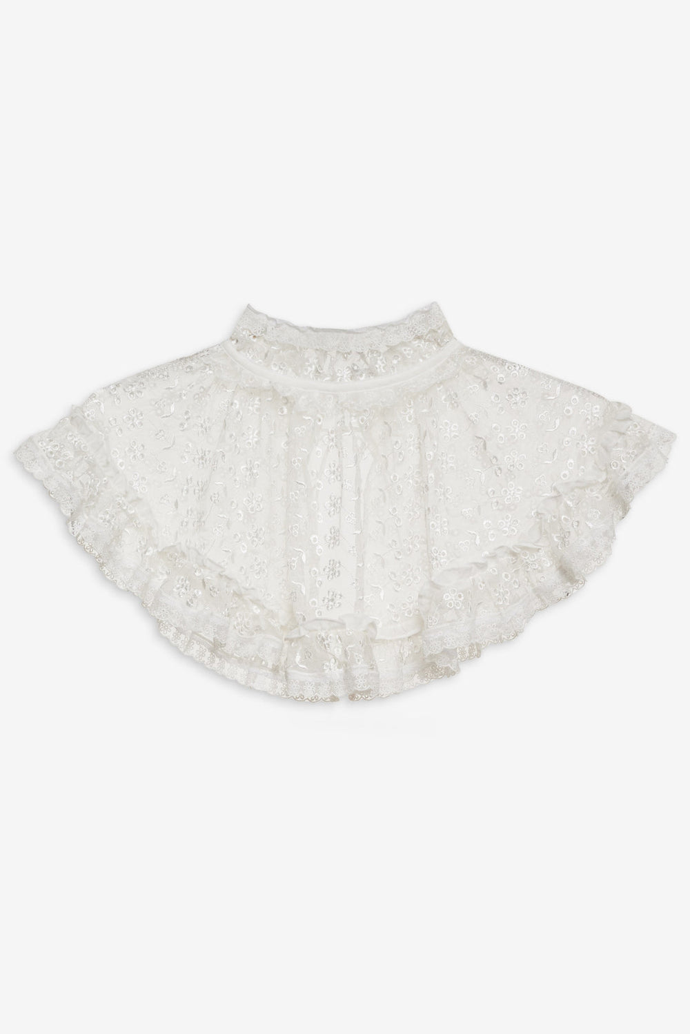 Layer Cake Chiffon Collar White