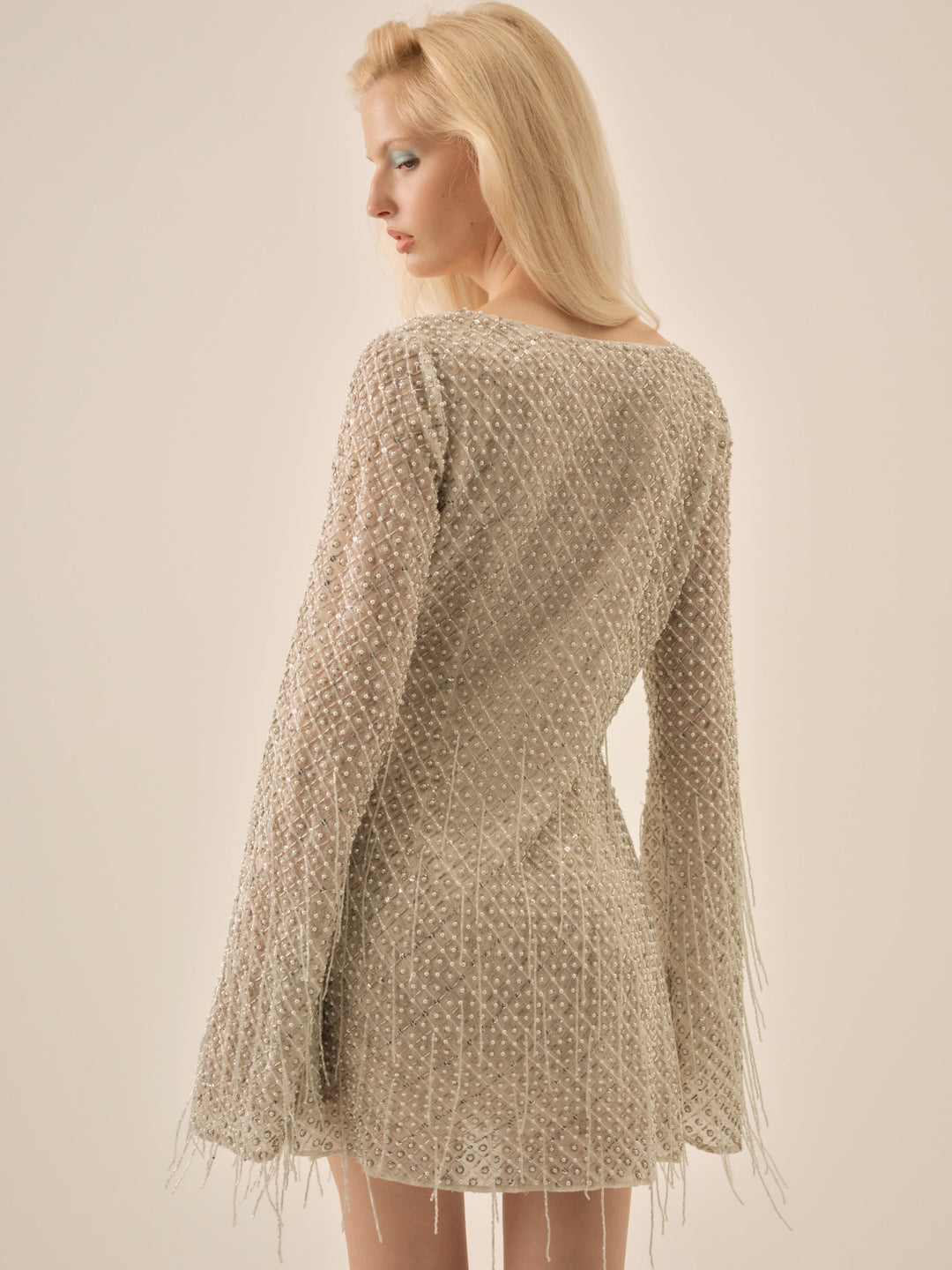 Twinkle Sequin Mini Dress Silver