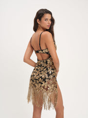 Colette Mini Dress Gold