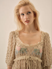 Spellbound Rose Mini Dress Pale Pink