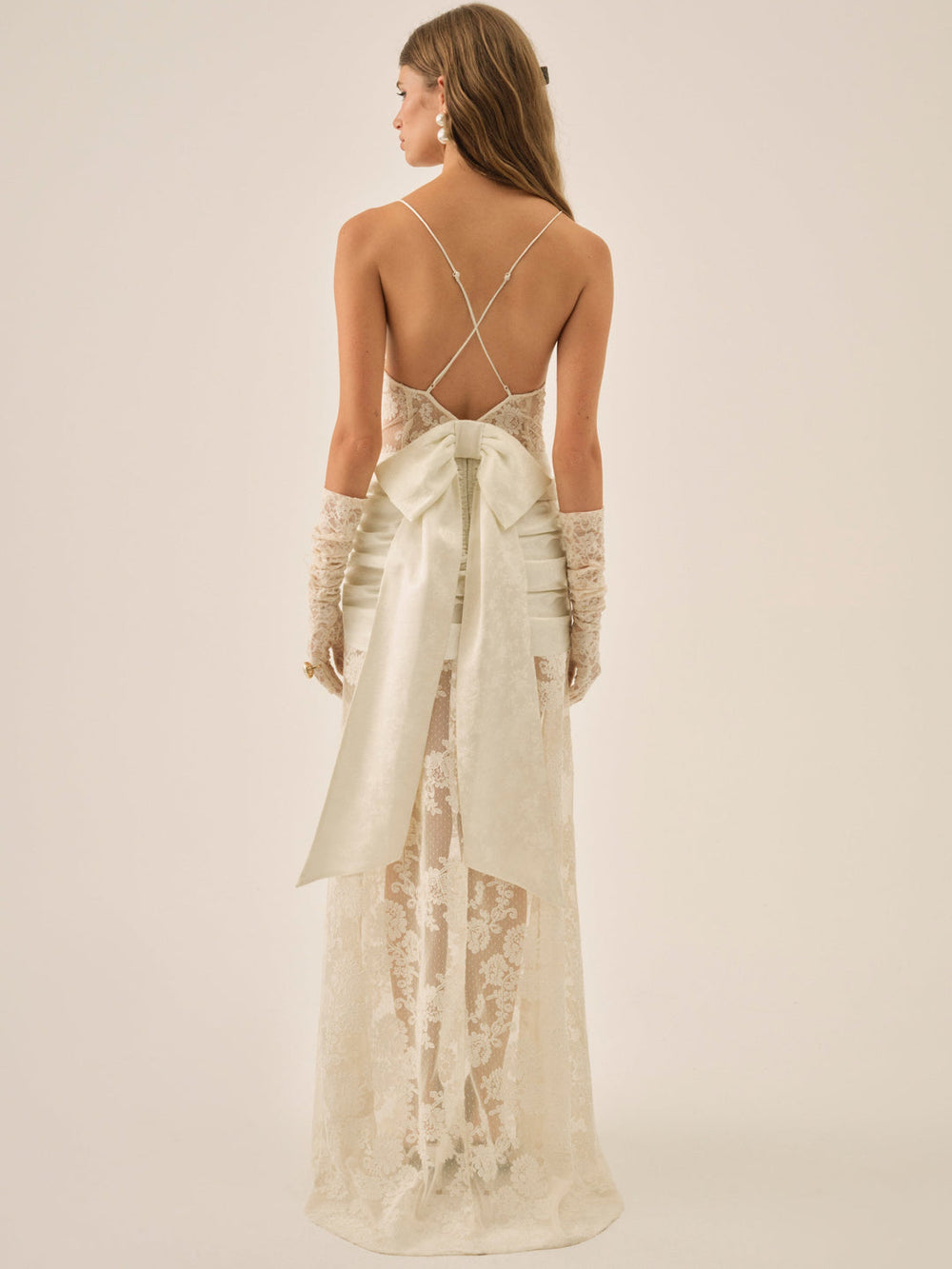 Daisy Lace Gown Cream