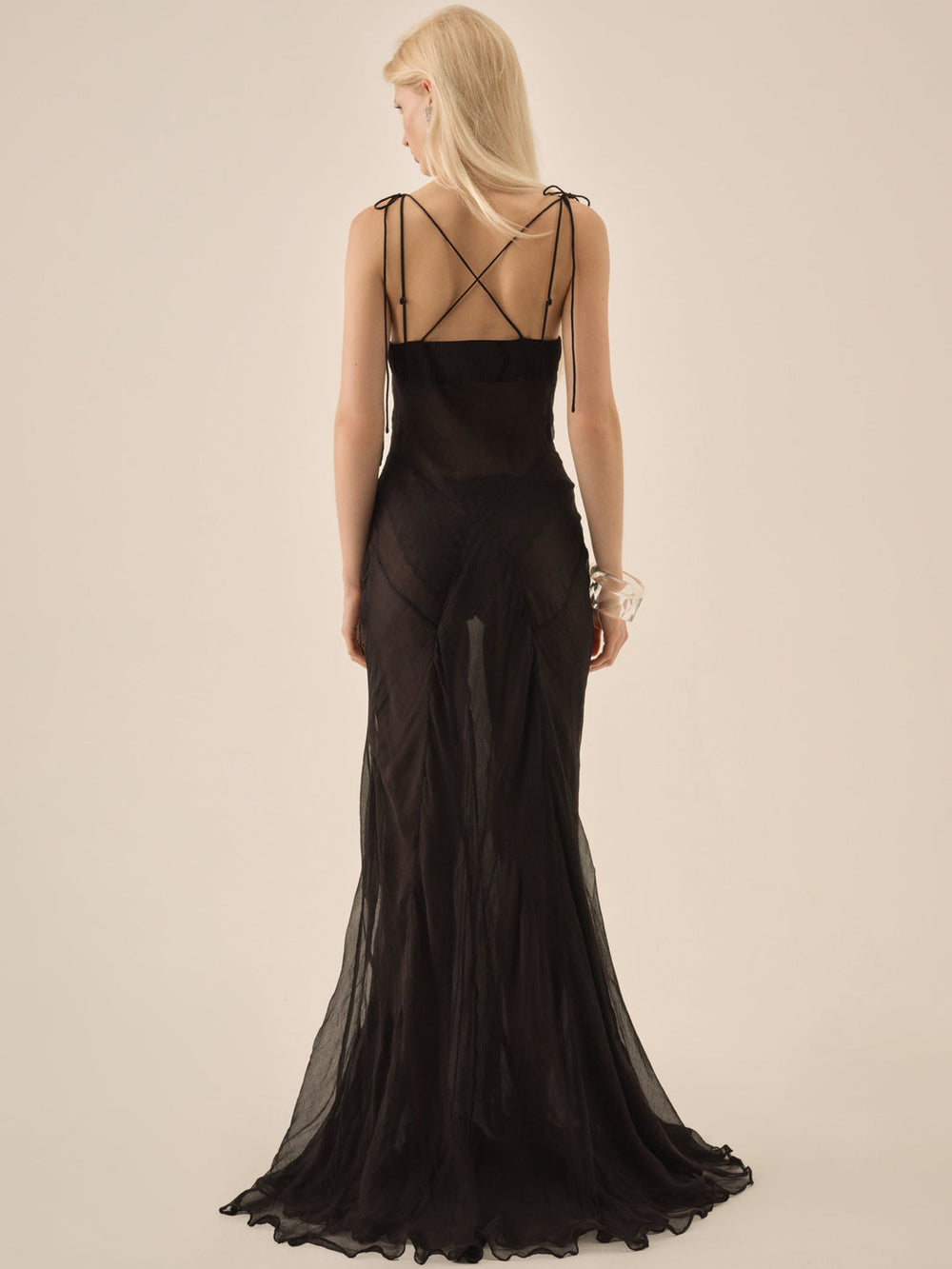 Willa Silk Gown Black